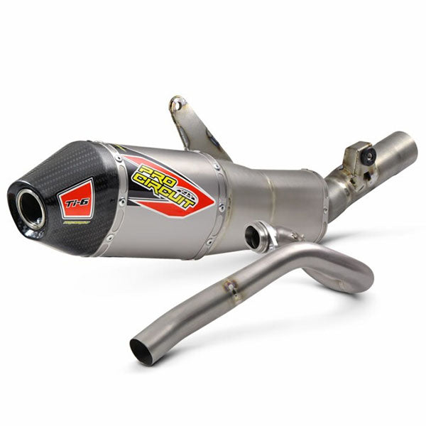 Pro Circuit Ti-6 Titanio (tapa de carbono) – Sistema de escape completo Honda CRF450R / RX 2021–2026, imagen 1 de 3