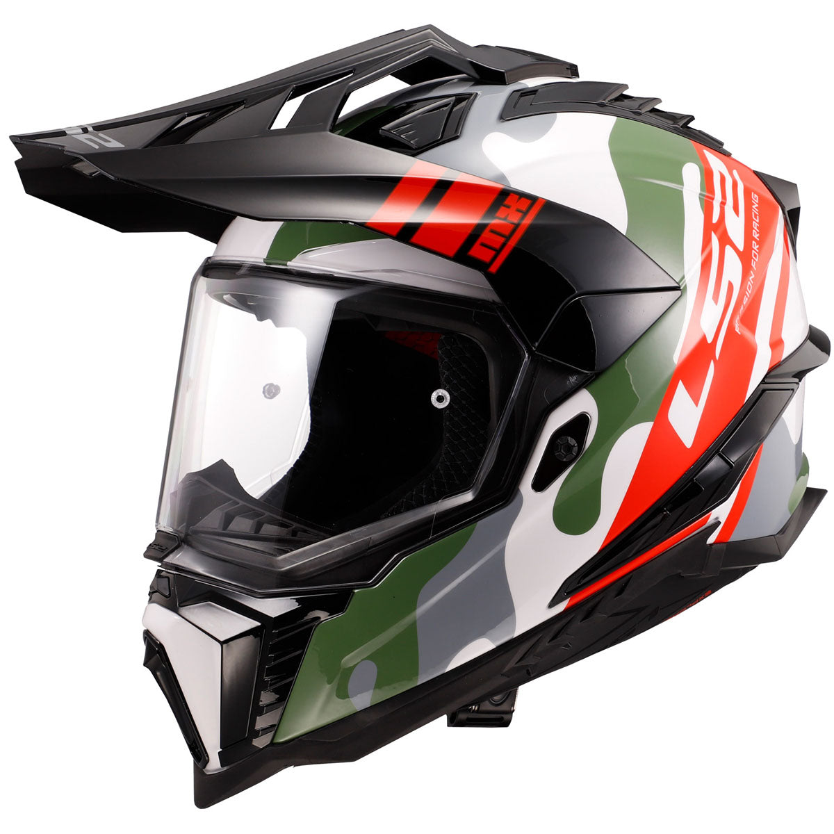 LS2 MX701 Explorer XT CamoX White/Red