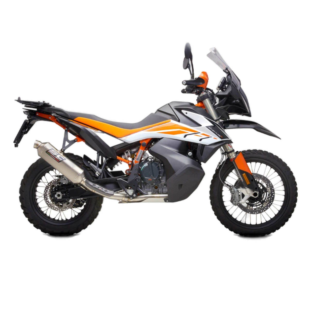 SC-Project Rally Raid Titanio – Sistema de escape completo 2-1 KTM 790/890 Adventure, imagen 3 de 3