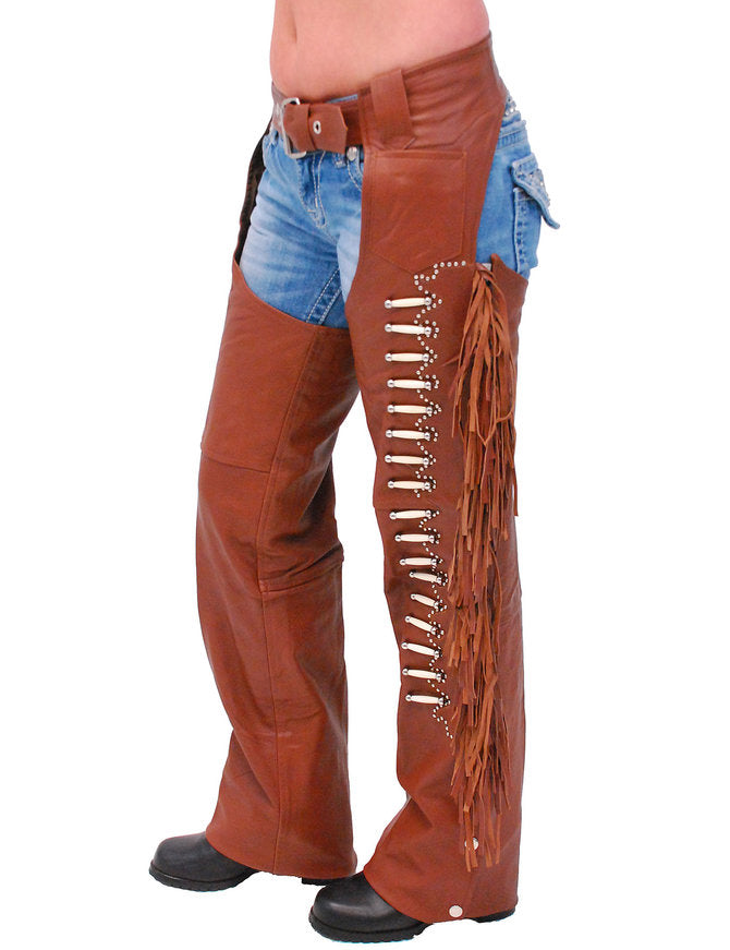 Leather Gallery Leather Fringe Beaded