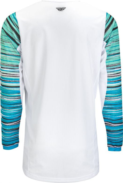 Fly Racing Kinetic Mesh Wave White Blue Mint