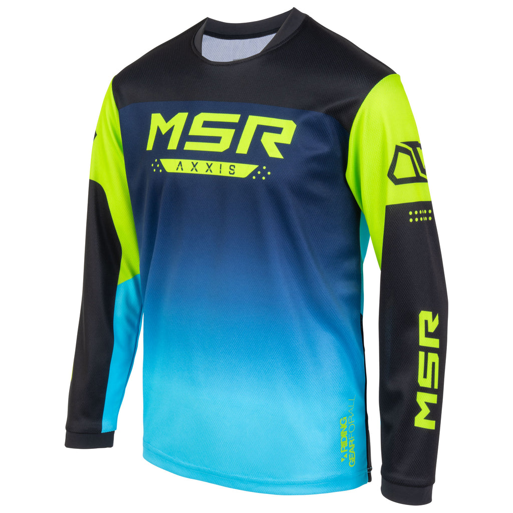 MSR Youth Axxis Proto — Azul/Verde (jersey)