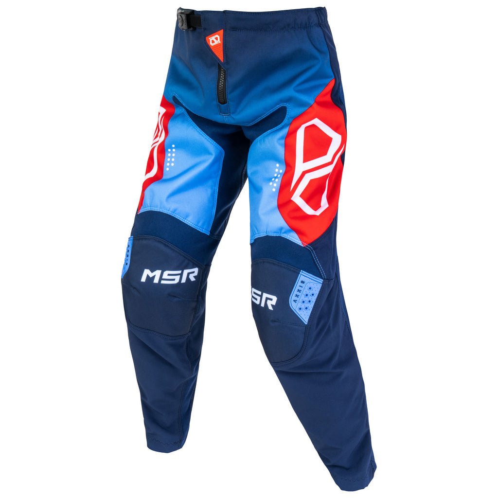 MSR Youth Axxis Proto — Rojo/Blanco/Azul (pantalón)